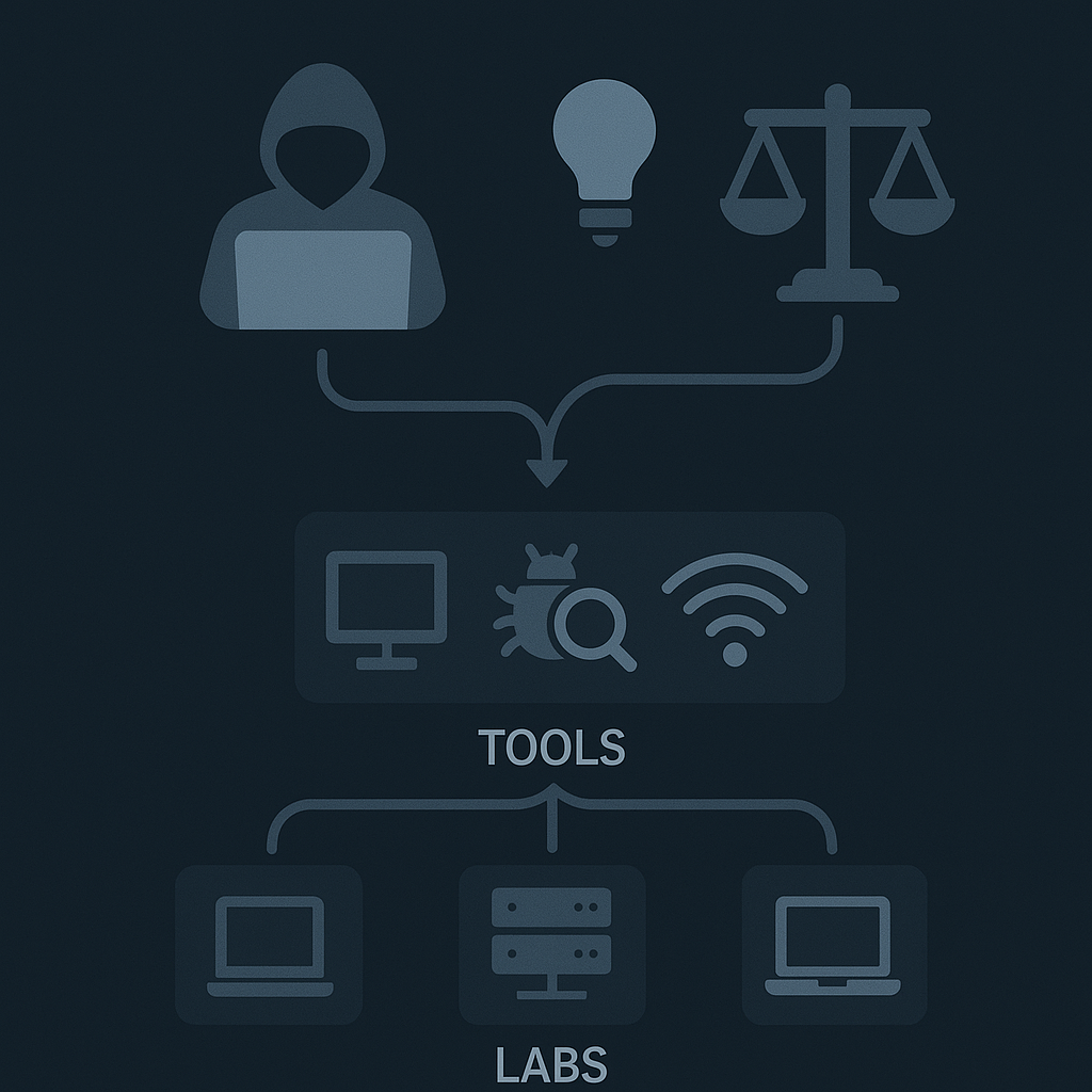 Infografía: fases de un pentest (ej. pre-engagement, reconocimiento, scanning...)